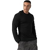 Merino Protect Merino Wool Hoodie Mens Midweight Full Zip Long Sleeve Thermal Sweatshirt for Winter Outdoor