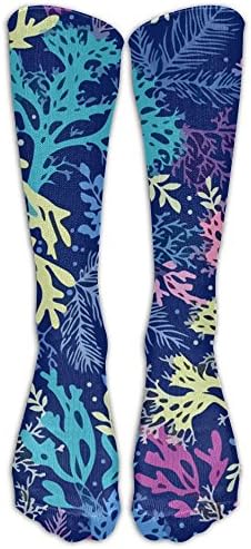 Underwater Coral Clusters Men Women Casual Long Socks Stockings Colorful Patterned Sport Socks