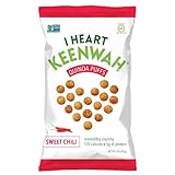 I Heart Keenwah Quinoa Puffs, Sweet Chili, 3oz, Vegan, Gluten-Free (Pack of 12)