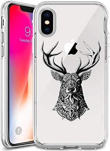 iPhone X iPhone 10 Case,iPhone X iPhone 10 Case for Women, YC Hongda Elk Pattern Clear Design for impact ，cases and accesories for iPhone X iPhone 10