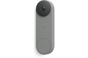 Google Nest Doorbell (Wired, 3rd Gen) - 2K Video and Gemini, Live View, Night Vision, 2-Way Audio - Works with Google Home - 2025 Model - Hazel
