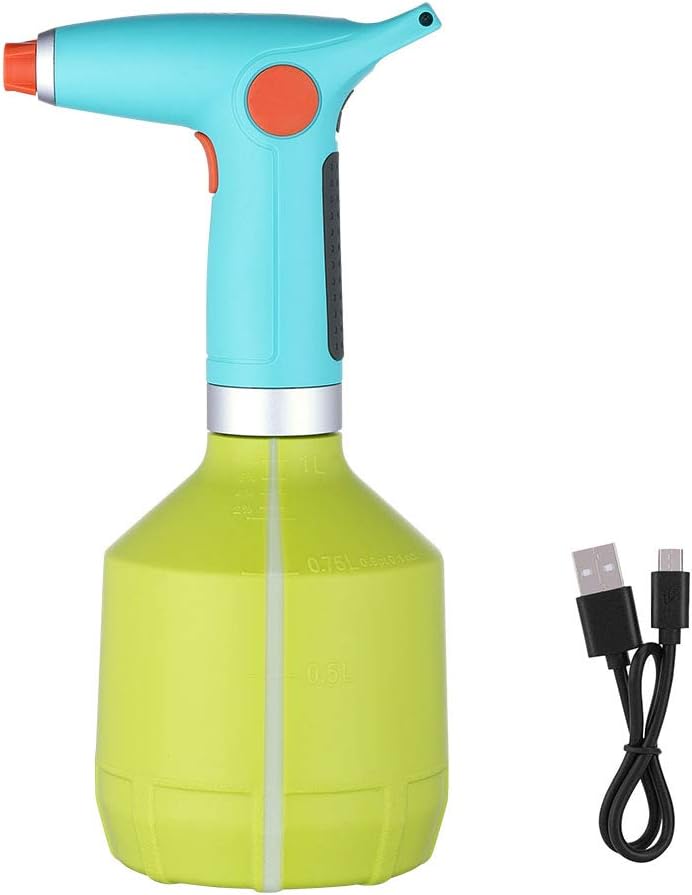 UPAAN Electric Watering Can High Pressure Garden Sprayer Indoor Outdoor for Plant Watering,Weeding,Fertilizing,Washing Car,Household Cleaning,Insecticide,Disinfection(Green)