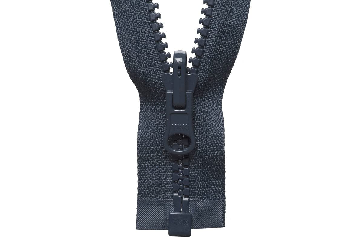 YKK Reversible Zip, No. 578 Dark Grey, 76 cm Length