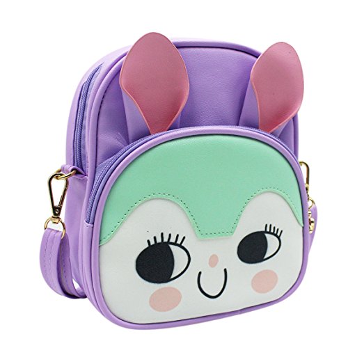 Eilova Cute Animal Bunny School Bags PU Leather Backpack Travel Daypack Satchel for Kids Girls - Thumbnail 5