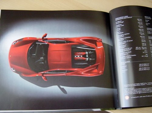 Official Ferrari 458 Italia Hardcover Brochure NEW