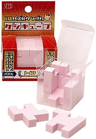 Seed Puzzle and Craft (6 pieces advanced level) Cube Eraser from Japan