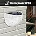 Solar Lights [4PCS], MoKo Outdoor Waterproof Solar Powered Security Lamp, Wall-mounted 6 LED Decorative Step Lights with Auto Sensor for Pathway, Driveway, Patio, Deck, Yard, Garden - WHITE