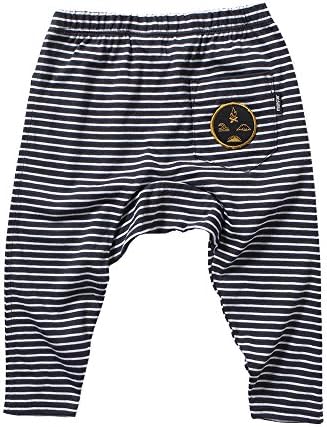 Munster Baby Boys' Blinded Drop Crotch Leggings in Black Stripe 2