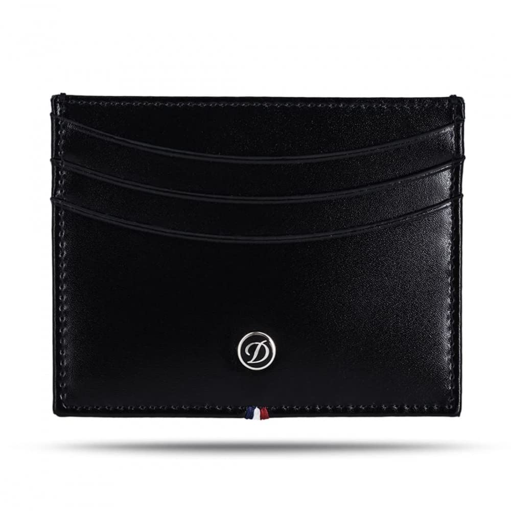 S.T Dupont D-180008 Line D Leather Credit Cards Holder - Black