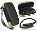 CaseSack case for ZOLEO Satellite Communicator, Black with Green Zip to Match ZOLEO, mesh Accessory Pocket, Large Handy case for More Accessories