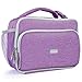 Amersun Kids Lunch Box, Insulated School Lunch Bag with Padded Liner Keep Food Warm Cold for Long Time,Water-resistant Thermal Travel Office Lunch Cooler for Girls Boy-2 Pocket,Purple