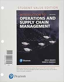 Introduction To Operations And Supply Chain Management