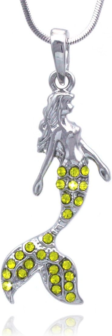 cocojewelry Mermaid Pendant Necklace Jewelry