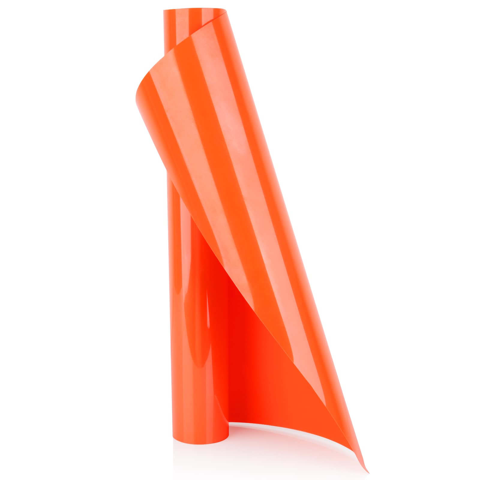 YURROAD Heat Transfer Vinyl Roll, HTV Vinyl 40" x 12" Iron on Vinly for T-Shirts, Heat Vinyl HTV Iron on Fabric DIY Gifts, Orange Red HTV Vinyl