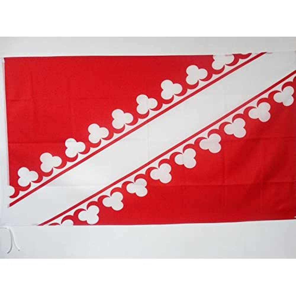 AZ FLAG - French Department of Bas-Rhin Flag - 3x5 Ft - Basse-Alsace Banner with Sleeve - 100% Polyester - Fade Resistant - Vivid Colors - 3' x 5' Feet - 150x90 Cm