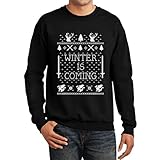 TeeStars Men's - Winter Is Coming Ugly Christmas Sweater Sweatshirt