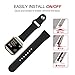 UMTELE Soft Silicone Replacement Strap with Rose Gold Frame for Fitbit Blaze Smart Fitness Watch, Small, Black