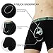 Separatec Men's 3 Pack Soft Bamboo Fiber Separate Pouches Boxer Briefs(Black,L)