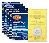 EnviroCare Replacement Micro Filtration Vacuum Bags to fit Kenmore Canister Q. 5055, 50557 and 50558 Panasonic Type C-5 Models 15 Pack, 15, Yellow