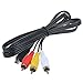 Flashmen 4FT AV Monitor Cable for Canon T2i 550D Magic Lantern USB Mini to RCA TV AUX Video
