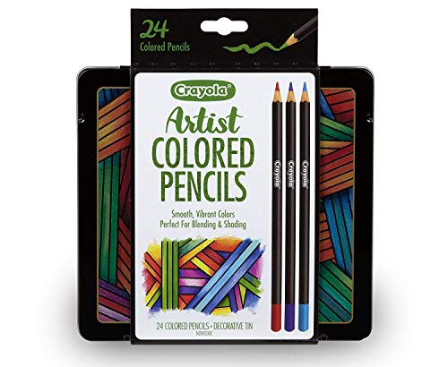 Crayola Colored Pencils Set, Artist Colored Pencils For Drawing, 24Ct