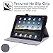 HDE Case for New iPad 9.7 (2018/2017) - Leather Folio Cover Slim Fit Smart-Shell Multi-Angle Vintage Stand for iPad 9.7 Inch (5th and 6th Generation) (Pink Glitter)