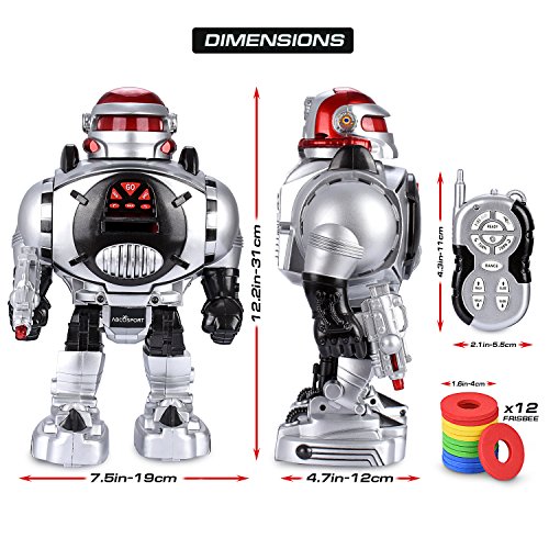 image for Abco Tech Remote Control RC Robot for Kids – Shoots, Sings, Dances, 