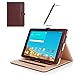 Procase LG G Pad II 10.1 Case/LG G Pad X 10.1 Case - Leather Stand Folio Case Cover for G Pad 2 10.1 and X 10.1 (V940N V930), with Multiple Viewing Angles, Document Card Pocket (Brown)