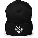 Retro Minneapolis Beanie Hat Winter Minnesota MIN Cross Beanie Cap