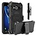 Venoro Galaxy Sky Case, Galaxy J3 Case, Heavy Duty Shockproof Rugged Three-Layer Full Body Protection Case Cover with Belt Swivel Clip and Kickstand for Samsung Galaxy J3 / Express Prime (Black)