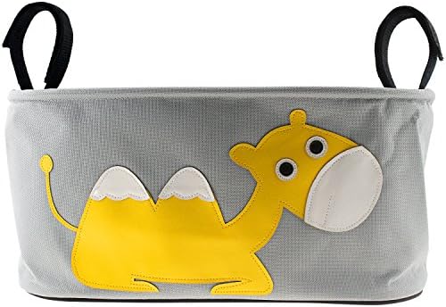 GOTiT Baby Stroller Organizer 600D Oxford Waterproof Material Fits for Strollers,Large Storage Space for Feeding Bottles,Diapers,Toys,mobile phones. (yellow camel)