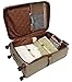 LONDON FOG Cambridge Softside Expandable Spinner Luggage, Olive, Checked-Large 29-Inch