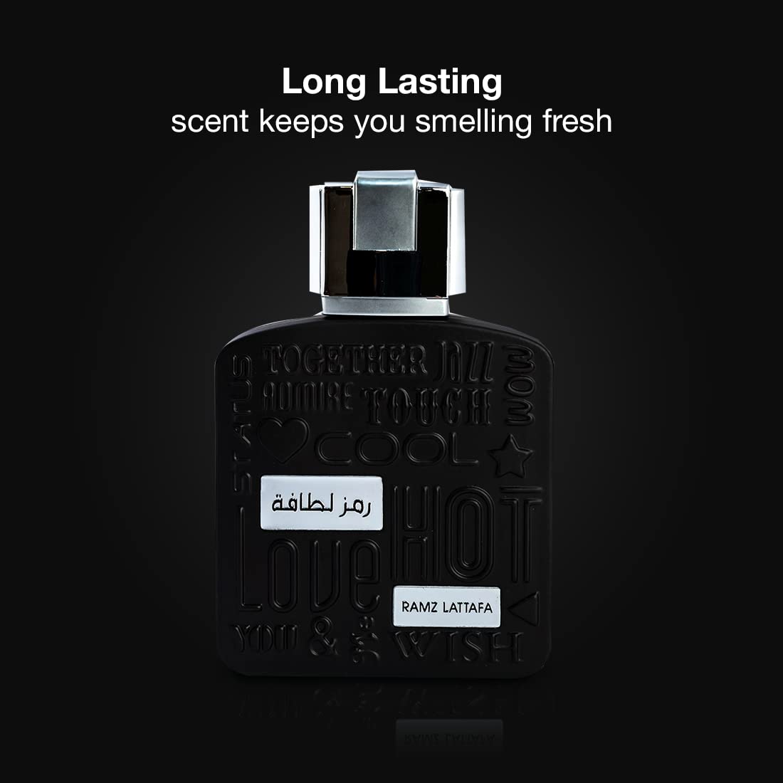 Lattafa Ramz Silver for Unisex Eau de Parfum Spray, 3.4 Ounce / 100 ml