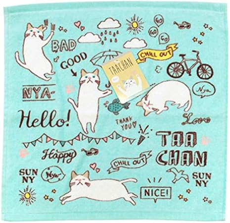 Amazon Co Jp フレンズヒル ハンドタオル デイズ ターチャン Wj 白猫 ウォッシュタオル キャラクター グッズ 入園 ハンカチ タオル ホーム キッチン