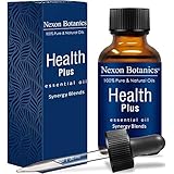 Nexon Botanics Health Plus Essential Oil Blend 30 ml - Pure and Natural Synergy of Five Undiluted Guards Essential Oils - Defense Shield for Immune System Against Germ