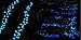 TR318 Glow in The Dark Garden Pebbles Stone for Walkway Yard and Decor DIY Decorative Gravel Stones in Blue (400PCS)