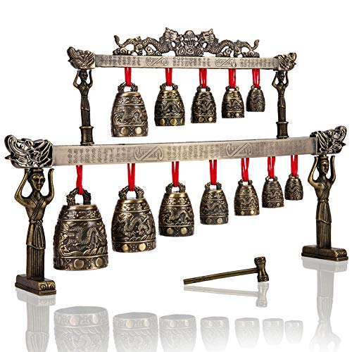 Chinese Antique Home Zinc Alloy Retro Style Bronze Bell Decoration Chinese Classical Percussion Instrument Etiquette Cultural Representation