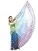 Dance Fairy Belly Dance Isis Wings(Green,Blue,Purple Mixed No.7)(with sticks)