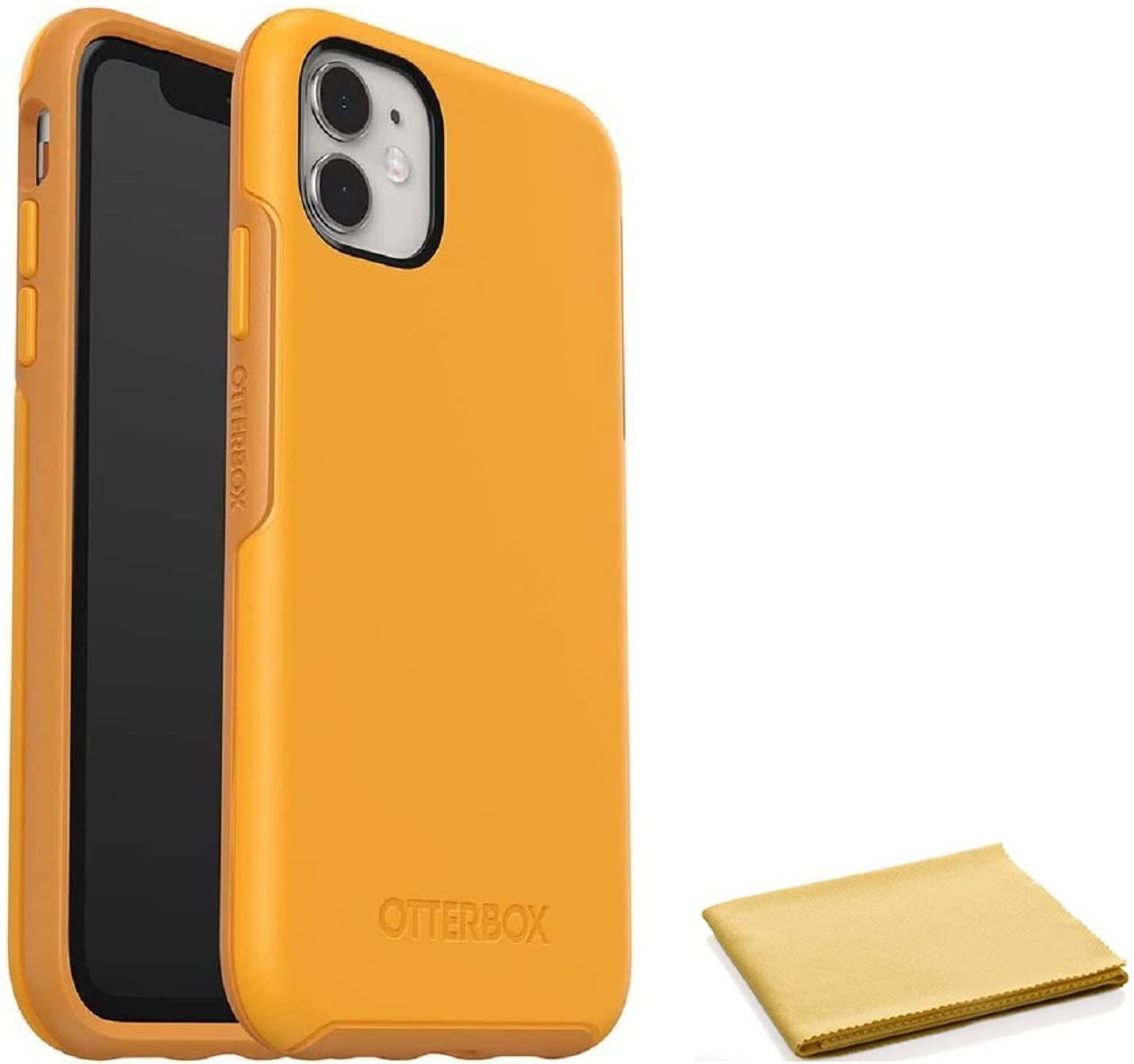 OtterBox Symmetry Series Case for iPhone 11 & iPhone XR (Only) - with Cleaning Cloth - Non-Retail Packaging - Aspen Gleam (Citrus/Sunflower)
