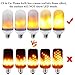 CS & Co. LED Flame bulb light bulbs, Fire Decorative Flickering effect, 105pcs 2835 Simulated Decor Atmosphere Lighting Vintage Flaming for Bar, patio, Festival Decoration By