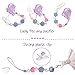 Silicone Pacifier Clip Girl with Teething Pain Relief Beads, 2 BPA Free Teething Toy Set, Best Unique Gifts for Baby Shower, Universal Holder for Binky, WubbaNub, NUK, Avent Soothie and MAM Pacifiers