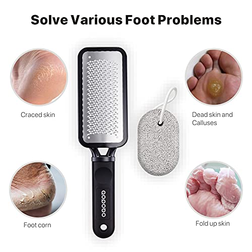 Colossal Foot File with Pumice Stone, Foot Scrubber Dead Skin Remover
