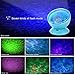 Dinlly Ocean Wave Projector, Touch Sensor 12 LED & 7 Color Night lights with Remote Control Built-in Music Player Decoration Lamp for Projecting Multi-Colored Waves on to Wall or Ceiling(White)