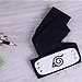 huippy Cosplay Accessories Japanese Anime for Leaf Village Headband Black