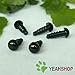 6mm Black Safety Eyes/Plastic Eyes - 30 Pairs