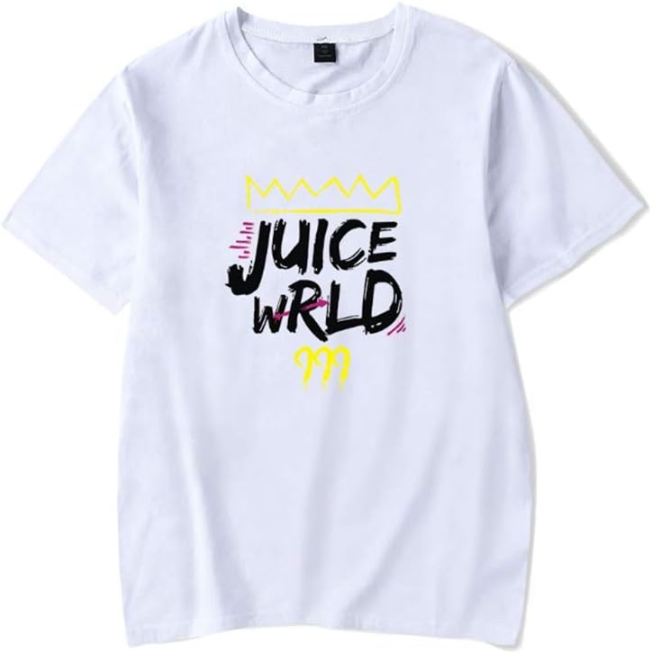 Suclap Fashion Juice Wrld 999 Print Cotton Casual T-Shirt for Men/Women/Teens