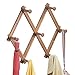InterDesign Formbu Wall Mount Entryway Expanding Storage Rack for Jackets, Coats, Hats, Scarves - Natural Bamboo