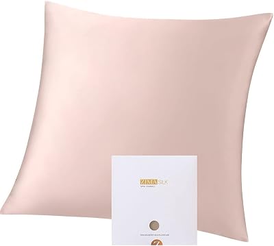 ZIMASILK 100% Mulberry Silk Pillowcase 19 Momme 80x80cm Pink