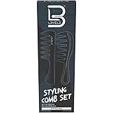 Level 3 Styling Comb Set - Professional Salon Look - Lightweight and Ergonomic - Comfortable and Glides Easily - Level Three 