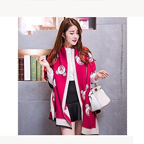 ldyy Female Lady Scarves Dual Use (shawl + Scarf) Pure Color Thickening Autumn And Winter Keep Warm Cashmere Long Section Scarf Woman 190 * 60cm